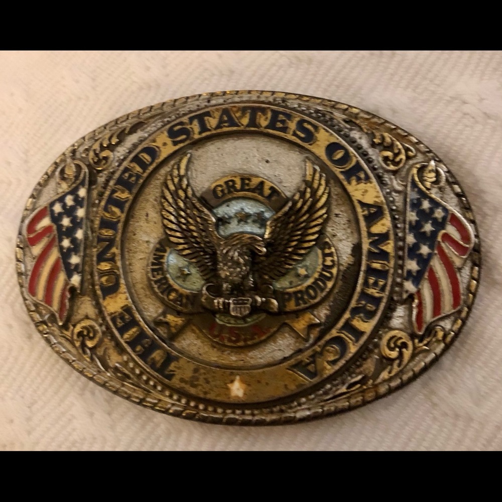 🇺🇸Vintage Great American USA Belt Buckle🇺🇸